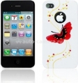 Пластиковый чехол для iPhone 4/4S iCover Butterfly, цвет Gold Line White (IP4-HP-BG/W)