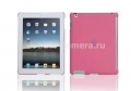 Пластиковый чехол на заднюю панель iPad 3 и iPad 4 Loctek, цвет розовый (PAC814PN)