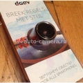 Полноэкранный объектив "рыбий глаз" для iPhone, iPod, Samsung и HTC DAAV Fisheye objective, цвет Black (D-UMA-FYL)