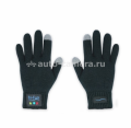 Шерстяные перчатки для сенсорных экранов со встроенной Bluetooth-гарнитурой hi-Call размер L, цвет black