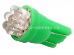 Светодиодная лампа T10 7 LED (зеленая)