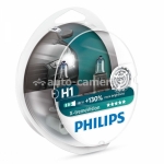 Галогенные лампы Philips H1 12v 55w X-treme Vision +100% 12258XVS2 2 шт.