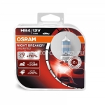 Галогеновая лампа Osram HB4 12v 51w Night Breaker Unlimited duobox 9006NBU-HCB