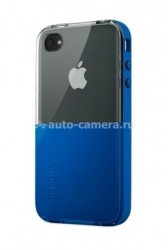 Чехол на заднюю крышку iPhone 4 Belkin Shield Eclipse, цвет ярко-голубой (F8Z621cw142)