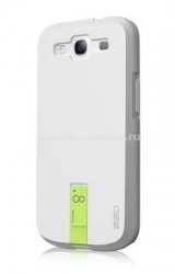 Чехол на заднюю крышку Samsung Galaxy S3 (i9300) Ego Hybrid Body 8GB, цвет white/green (HSU1S3004)