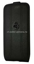 Кожаный чехол для Samsung Galaxy S4 Mini Ferrari Flip FF-Collection, цвет Black (FEFFFLS4MBL)