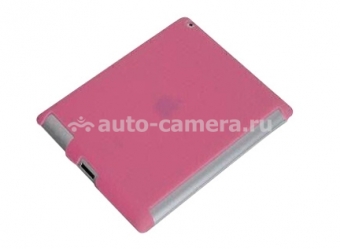 Пластиковый чехол на заднюю панель iPad 3 и iPad 4 Loctek, цвет розовый (PAC814PN)