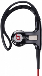 Вакуумные наушники с микрофоном и пультом управления для iPhone, iPad, iPod, Samsung и HTC Beats by Dr. Dre Powerbeats Sport, цвет Black (900-00005-03)