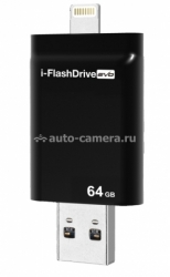 Внешний накопитель для iPhone, iPad, PC/Mac PhotoFast i-FlashDrive EVO 64 GB, цвет Black