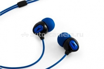 Водонепроницаемые вакуумные наушники для iPhone и iPod H2O Audio Surge 2G, цвет черно-синий (IE2-BK)